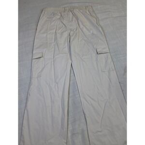 Art Class Boys Cargo Pants Cream Mid Rise Relaxed Leg Size L 10/12 NWT